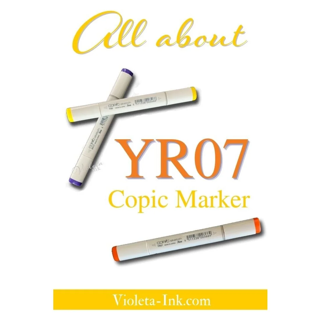 YR07 - Copic Sketch Marker Cadmium Orange — Violeta Ink